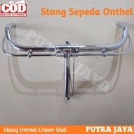 STANG SEPEDA ONTHEL ONTEL 28 STIR SETANG SEPEDA TUA DEWASA GAZELLE CHROME UNTO