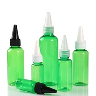 Sharp-mouthed bottle, green plastic bottle, liquid compartmentalization bottle, fish medicine bottle