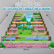 Banner Hiasan Tangga (Nilai Murni) Sekolah Ceria - BBM / PAK-21