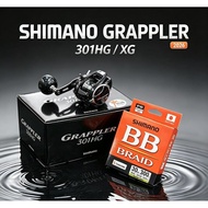 SHIMANO 26 GRAPPLER 301HG / 301XG JIGGING OVERHEAD REEL [SALTWATER LEFT HAND]