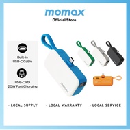 Momax 1-Power Mini 5000mAh Bulit-in foldable USB-C connector Battery pack_IP130 [3C Certified]