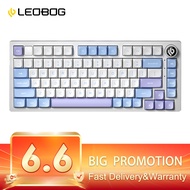 AULA LEOBOG Hi75 75% Mechanical Keyboard 81 Keys Wired Hot Swap RGB Gasket Structure With Knob Custo
