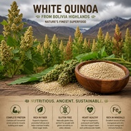 500g | 1kg ORGANIC WHITE QUINOA IMPORTED FROM BOLIVIA