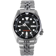 Authentic Seiko Jubilee SKX013K2 SKX013 SKX013K Mechanical Black Dial Stainless Steel Sports Diving Watch