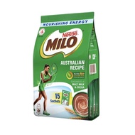 Milo Australian Recipe Instant 3 in 1 Sachets | 15 Sachets | Chocolate Drink | Chocolate Milk