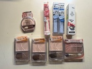 CEZANNE 淚溝神器  藍色遮瑕液  眼影 CANMAKE 唇膏02 臥蠶盤03 ROMAND 唇釉37 grava daisy 