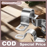 thewoodfamer Thiened U-Tube Strap Saddle Clamp Stainless Steel Horseba Wire Throat HoopCable Fastene