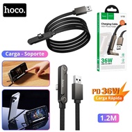 Hoco U150 1.2米 36W 3A USB轉Type-C充電線連支架 hysckp 2527 1.2M Hoco U150 36W 3A USB to Type-C Charging Cabl
