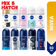 NIVEA Deodorant Roll On Men / Women Anti Perspirant, 50ml