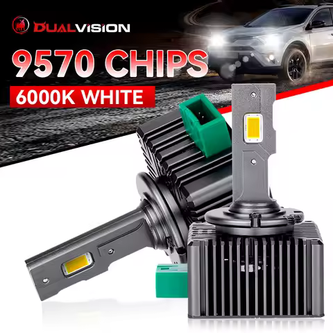 Bullvision D1S D3S LED Headlight Canbus D2S D4S D5S D8S Two-sided 9570 CSP D1R D2R D3R D4R Car Lamp 