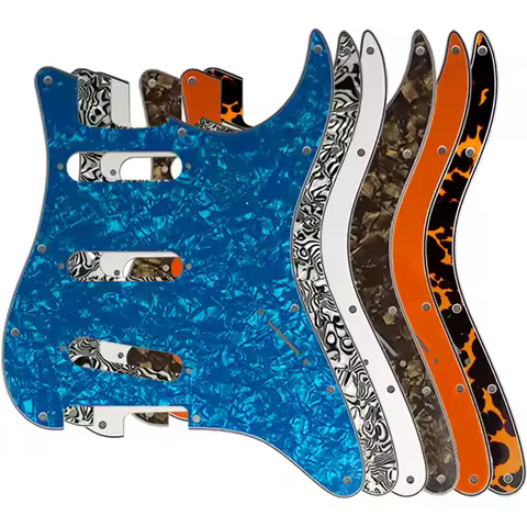 Custom Guitar Pickguard For USA/Mexico Fender Strat Standard SSS St Scratch Plate NO Control Punch H