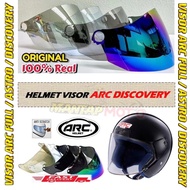 HELMET VISOR ARC FULL ASTRO / DISCOVERY CERMIN TOPI SMOKE SIANG MALAM RAINBOW BLACK HITAM SIDE COVER