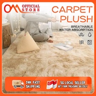 [SG Stock]Fluffy carpet Plush carpet Shaggy carpet Bedroom carpet Bedside carpet Room