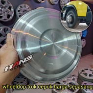 sepasang (2pcs) dop cepuk ring 16 tutup roda ceplok truk wheeldop truk canter elf giga dutro dyna r