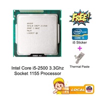 Intel Core i5-2500 3.3Ghz Boost 3.7Ghz CPU Processor LGA1155 Free Thermal Paste (Refurbished/Used)