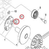 100% ORIGINAL WOMOTO ES250i CLUTCH ROLLER WHEEL (6PCS/SET) // P0130700400001-A  100% ORIGINAL WMOTO 