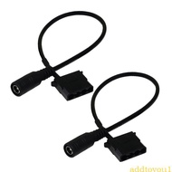 AADT 12V Power Processor Cable DC5521 Female to 4Pin PC Fan Link
