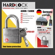 HARD-LOCK 99 Series Key-Alike Padlock Set | 40MM / 50MM | Hardened Steel Security Lock | 1–5 Units