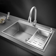 Kitchen Sink Nano Silver 304 Stainless Steel Sink Basin Kitchen Sink (DS)