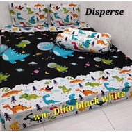 HOMEMADE BED SHEETS, CHILDREN'S DINOSAUR MOTIF BED SHEETS, VARIOUS SIZES