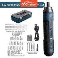 One Piece MT327 3.6V Electric Screwdriver, 4N.m Torque Adjustable 1300mAh Lithium Battery USB Chargi