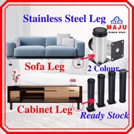 MAJU Sofa Leg Kaki Sofa Kabinet Stainless Steel Adjustable Diy Tapak kaki Meja katil Kerusi Cabinet Leg Besi Kayu