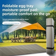 XPE Egg Crate Camping Mat，Foldable Waterproof Pad，Portable Outdoor Sleeping Mat for Hiking
