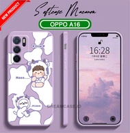 [UV10] SOFTCASE MACARON CAMERA PROTECT MOTIF CUTE SAPI COW FOR OPPO A16 TERBARU - SOFT CASE MACARON 