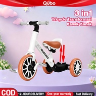 Tricycle Kids Bicycle 3in1 Children Scooter  Basikal Budak Multifunctional  Mini Balance Bike Walker
