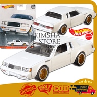 Hot Wheels Premium 87 Buick Regal GNX Car Culture Power Trip Rubber Tires Diecast Metal Children's T