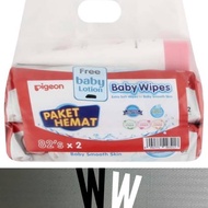 Pigeon pure water baby wipes 82 beli 2 gratis lotion