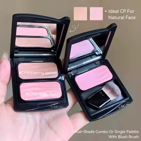 Cheeryep Qianyan Spring Blooms Blush Palette Natural Long-Lasting Cheek Makeup Cold Brew Baked Blush