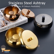Ashtray with Cover (Stainless Steel)