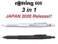 德國rOtring 600系列3合1多用途筆 黑色/鋼灰色