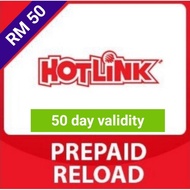 [RM 50]Hotlink Maxis Prepaid Topup Reload (not share a topup)