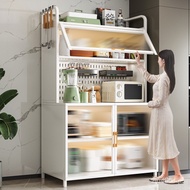 W-8&amp; Sideboard Cabinet Kitchen Storage Cabinet Cupboard Cupboard Multi-Layer Multi-Functional Meal Preparation Carbon 00