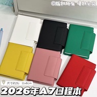 planner 2026 planner 2026 Simple Portable Clock-In DIY Schedule Book Mini A7 High-Value Small Fresh 