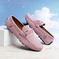 Giày lười Penny Loafer cho nữ, trang trí xích vàng - Mặt trên bằng PU mềm, đế trong có đệm, đế cao s