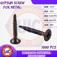BLACK SCREW 1000PCS FOR STEEL/METAL