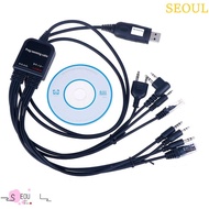 SEOUL 8 in 1 USB Programming Cable, ABS Multifunction 8 in 1 Walkie Talkie Connector Wire, Computer 