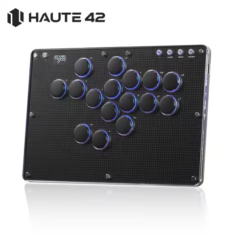 Haute42 T16-Texture Stickless Arcade Stick Controller Hitbox Leverless Controller For PC/PS4/PS5/Swi