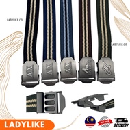 AX ARMANI Belt Canvas Clip Men Belt Alloy Buckle Fabric Classic Fashion Lelaki Tali Pinggang Kain Te