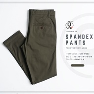 GOODWIN - P053 SPANDEX PANTS กางเกงขายาวผู้ชายผ้ายืด สีพื้น