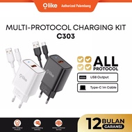 Olike VOOC Qualcomm Quick Charger 3.0 Fast Charge 18W C303 Adapter Charger Head - LIVE