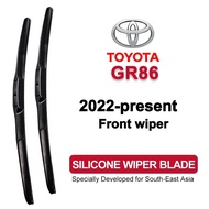 Car Wiper Blade for Toyota GR86 2022-present front silicone windshield wiper blade banana type