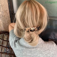 ELEGANT Sweet Elliptical Acetate Hair Clips, Large Size Vintage Curved Ellipse Hairpins, Korean Styl