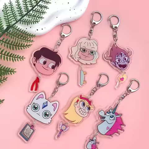 1/20Pcs Disney Star vs. the Forces of Evil Acrylic Car Keychain Backpack Pendant Bag Charms Accessor