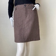 Vintage Eddie Bauer Y2K Skirt Wool Skirt Size P6l waist 32