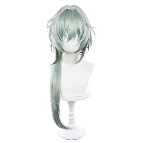 Anaxa Cosplay Wig HSR Cosplay Light Green Long Hair Anaxagoras Grove of Epiphany Amphoreus Halloween