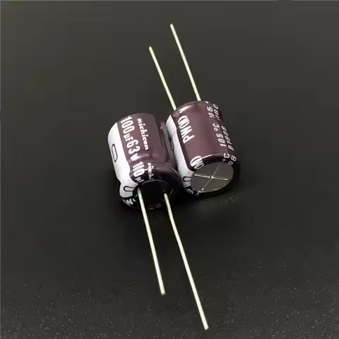 10pcs/100pcs 100uF 63V NICHICON PW Series 10x12.5mm Low Impedance Long Life 63V100uF Aluminum Electr